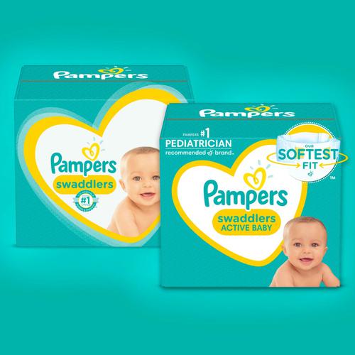 Talla 4. Pampers 124 unds. Caja