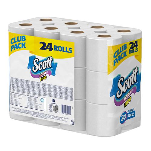 Scott Toilet Paper 1100 Sheets per Roll 24 Units | Household Paper ...