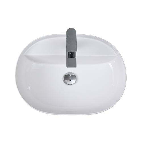 MOOREFIELD Juego de Grifo y Lavamanos de Cerámica para Baño