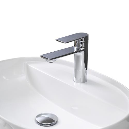 MOOREFIELD Juego de Grifo y Lavamanos de Cerámica para Baño