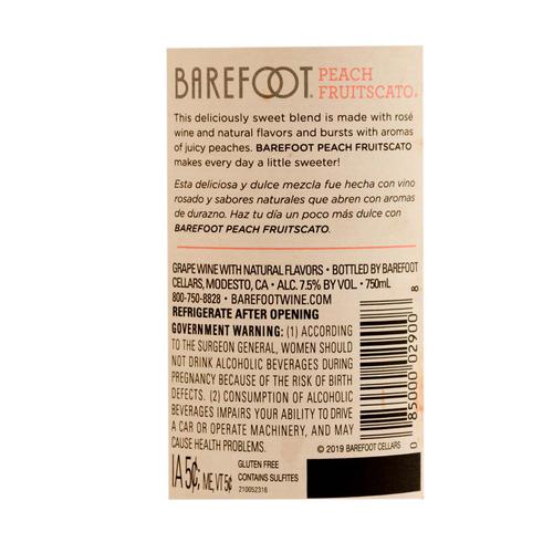 Barefoot Rose Wine Peach Fruitscato 750 ml Liquor, Beer & Wine Pricesmart Chaguanas