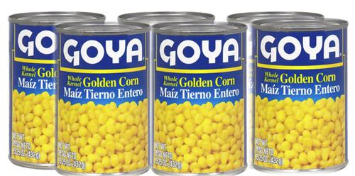 Goya Whole Kernel Corn 6 Unidades 1525 Oz Canned Food Pricesmart