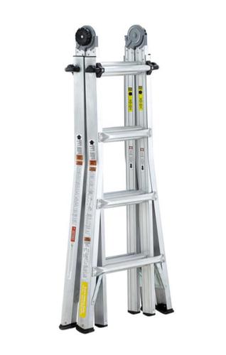 COSCO 18 ft Max Reach Multi Position Aluminum Ladder, Silver