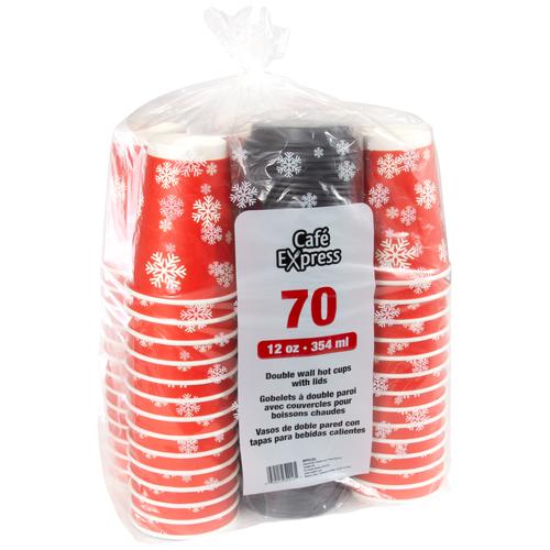 Café Express Insulated Disposable Cups 70 Units / 12 oz / 354 ml