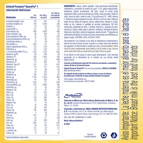Enfamil Premium Promental Alimento Lácteo Etapa 2 en Polvo 3 Unidades / 600  g / 1.3 lb, Bebé, Pricesmart, Vía Brasil