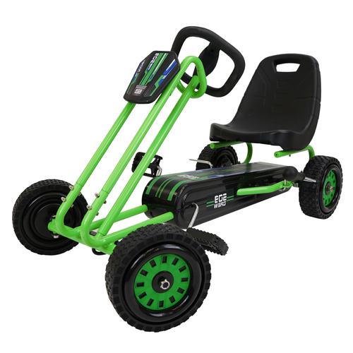 509 Crew Rocket Pedal Go Kart Ride On- Green in the Scooters department at