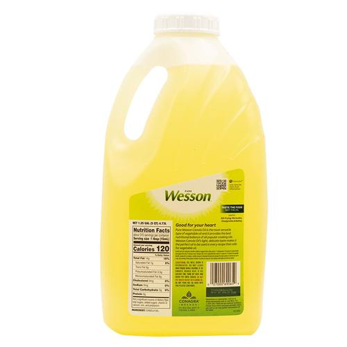 Wesson Canola Oil 4.73 L Oils, Baking & Condiments Pricesmart