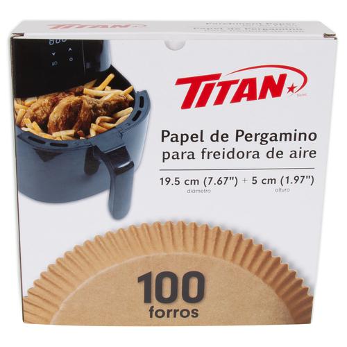 Titan Papel Antiadherente para Freidora de Aire 100 Unidades / 7.6 / 19.5  cm, Hogar, Pricesmart, Santa Elena