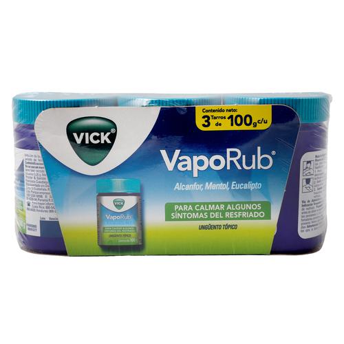 Vick Vaporub Inhalador, para Gripe y Resfriado, 3 Unidades