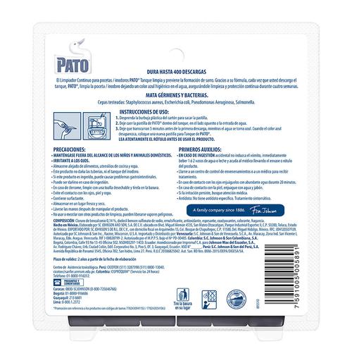 Pato - Matic limpiador y ambientador para inodoro, pastilla para cisterna,  1 Pack of 6 unidades, 6 unidad, 6 : : Salud y cuidado personal