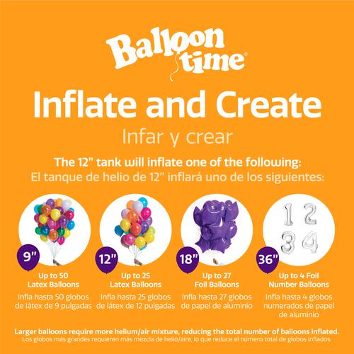 Cómo utilizar la bombona de helio Balloon Time para inflar globos de látex  y globos de foil 
