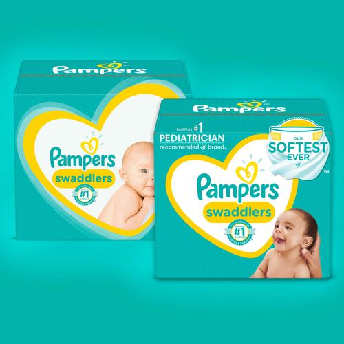 Pampers Pañales Swaddlers Talla 1 / 140 Unidades
