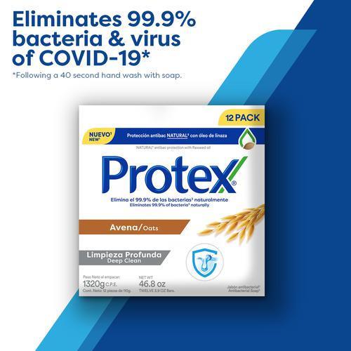 Protex Oatmeal Antibacterial and Deep Cleansing Soap 12 Units / 110 g