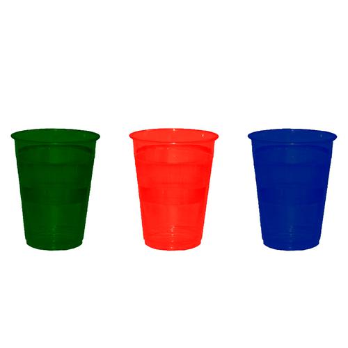 Rhinopack Easy Grip Plastic Event Cups in Assorted Colors 120 Units / 16 oz Disposable