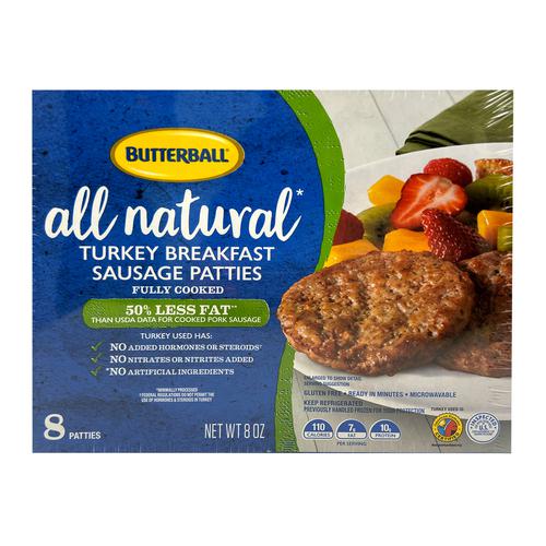 Butterball Turkey Sausage Patties 2 Units / 226 g / 8 oz | Poultry ...