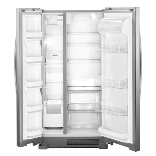 Whirlpool 25 Cu Ft Side by Side 2 door Refrigerator Stainless Steel