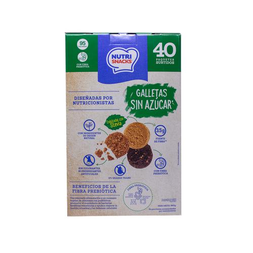 NutriSnacks Galletas Sin Azúcar 40 Unidades / 24 g / 0.85 oz