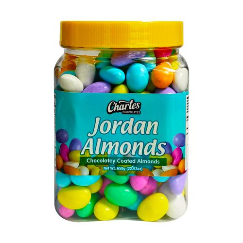 Charles Jordan Colored Chocolate Covered Almonds 650 g | Candy ...