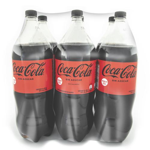 Coca Cola Zero Refreshing Sugar and Calorie Free Soda 6 Units / 2.5 L / 88  oz, Beverages, Pricesmart, Santa Ana